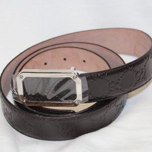 Leather Gucci Belt